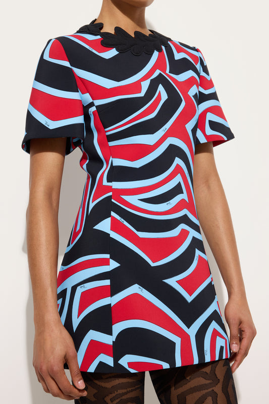 Labirinto Print Cady Dress