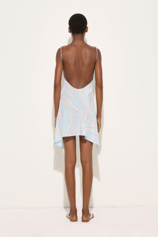 Labirinto Print Crêpe de Chine Dress