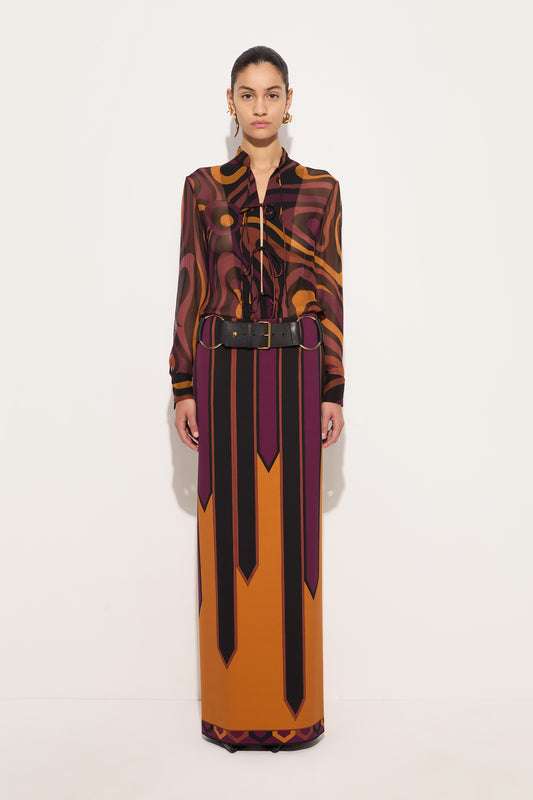 Marmo Print Creponne Shirt