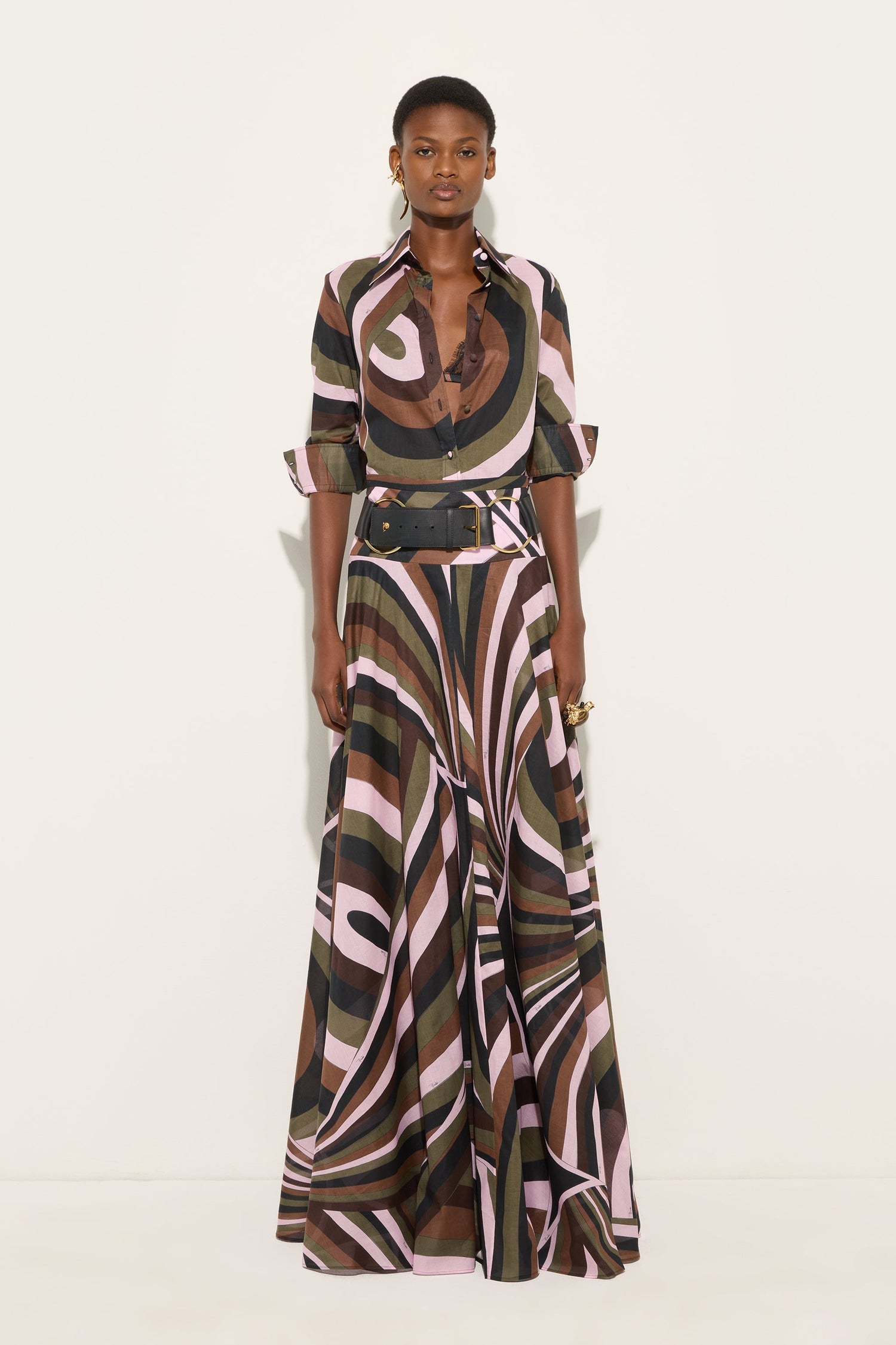 Iride Print Cotton Muslin Shirt