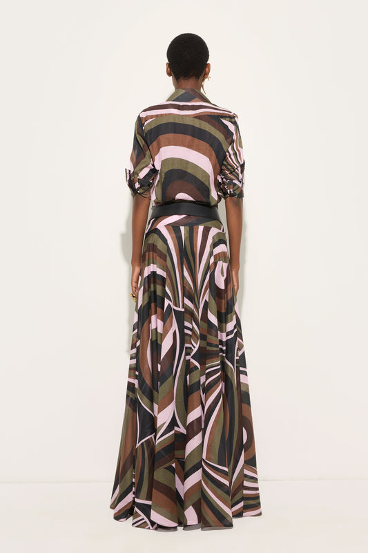 Iride Print Cotton Muslin Shirt