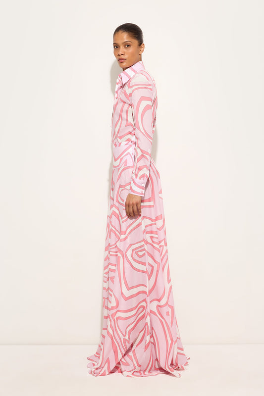Labirinto Print Cotton Muslin Shirt