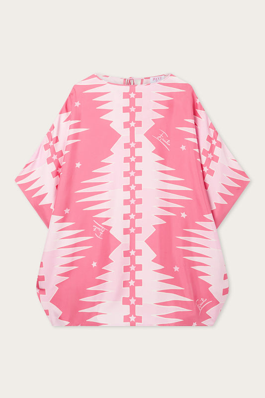 Valdimontone Print Silk Kaftan