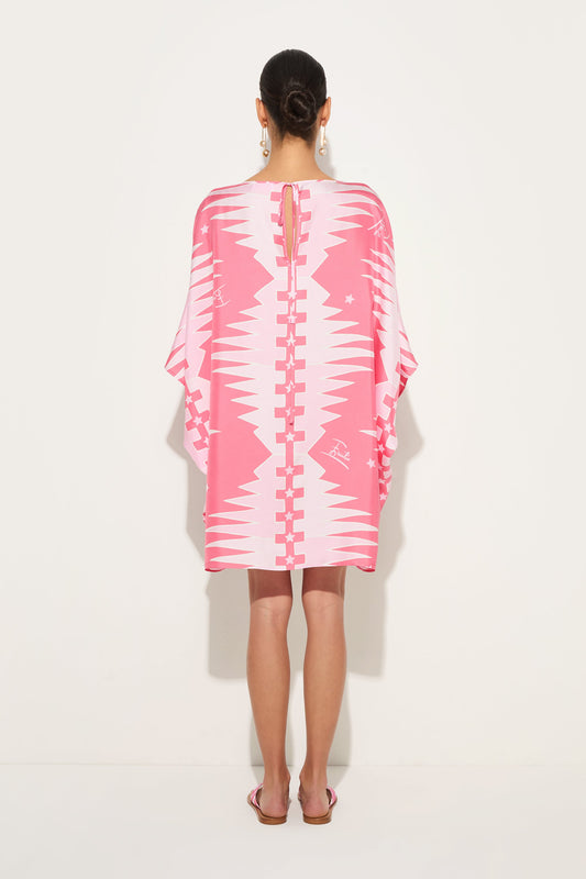Valdimontone Print Silk Kaftan