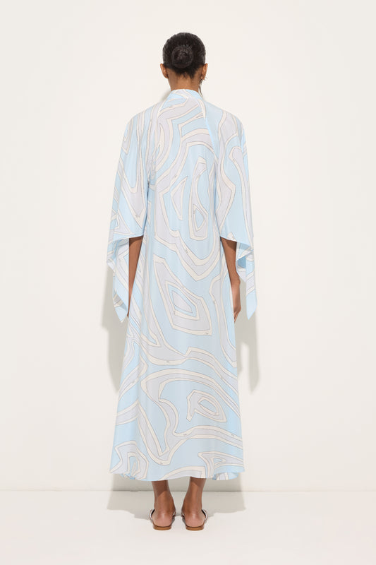 Labirinto Print Long Kaftan