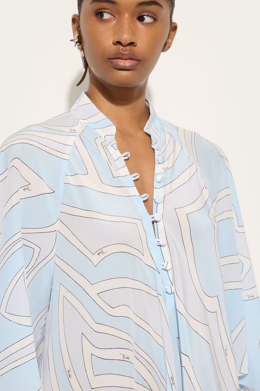 Labirinto Print Long Kaftan