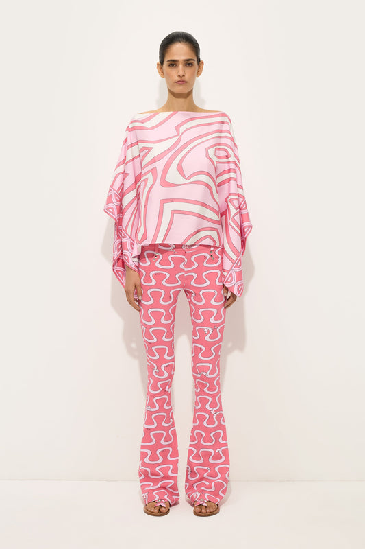 Labirinto Print Silk Blouse