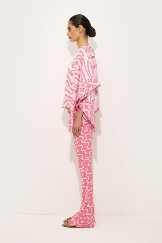 Labirinto Print Silk Blouse