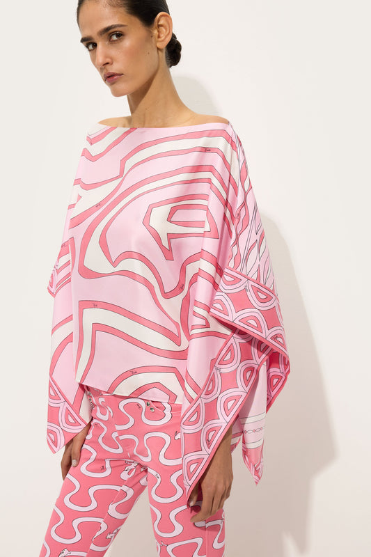 Labirinto Print Silk Blouse