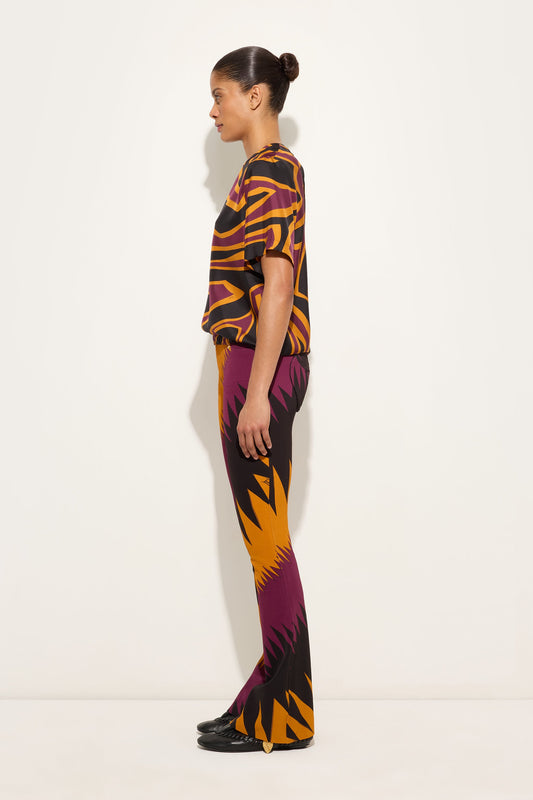 Labirinto Print Silk Top