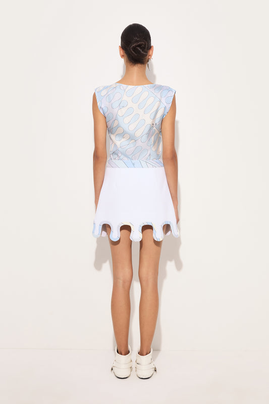 Leocorno Print Silk Top