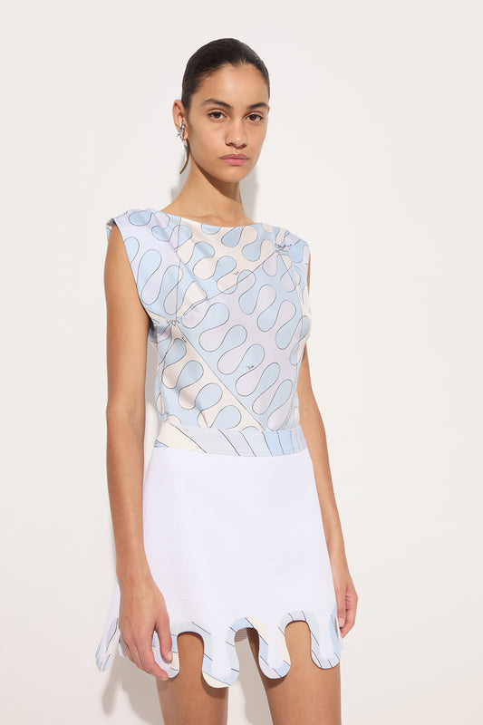 Leocorno Print Silk Top