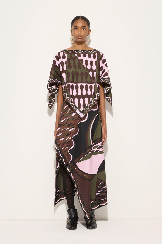 Blusa in Seta Stampa Leocorno