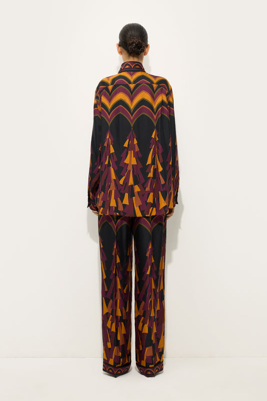 Baiadera Print Silk Pants