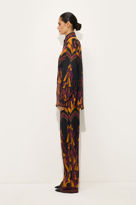 Baiadera Print Silk Pants