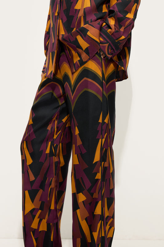 Baiadera Print Silk Pants