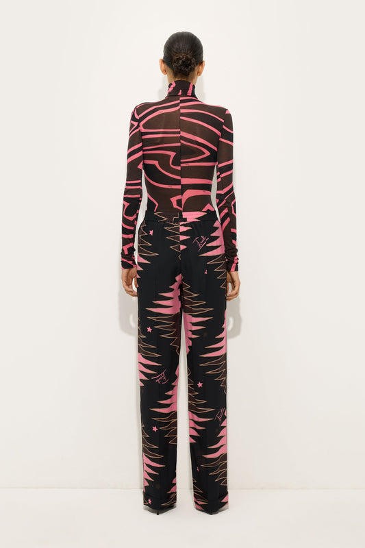 Valdimontone Print Silk Pants