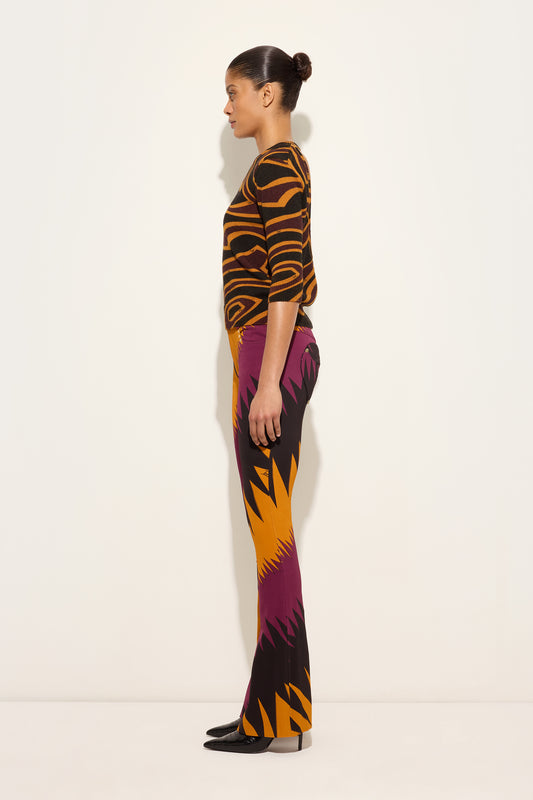 Drago Print Bootcut Pants