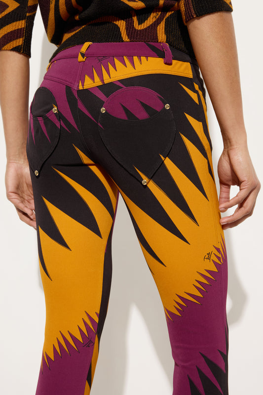 Drago Print Bootcut Pants