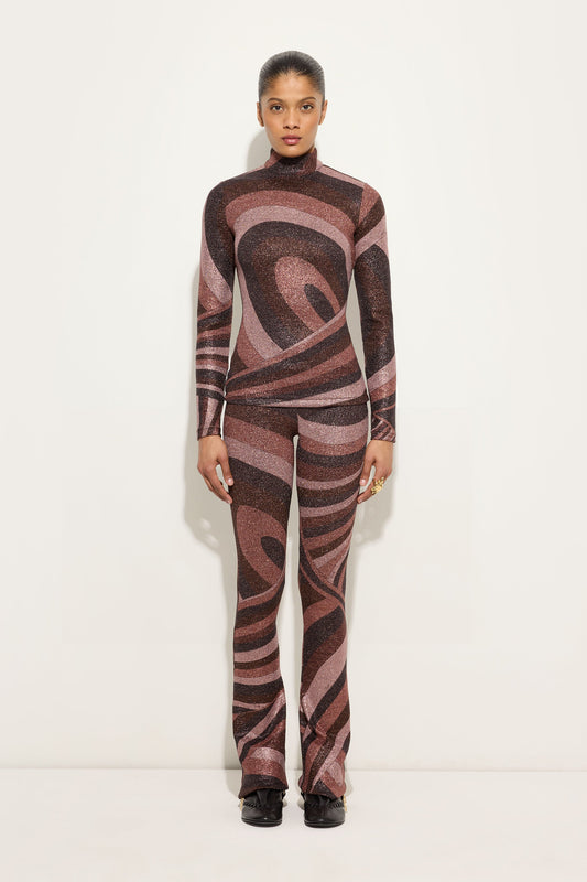 Iride Print Lurex Pants
