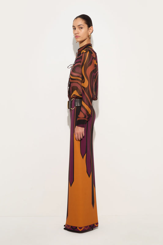 Nastri Print Skirt
