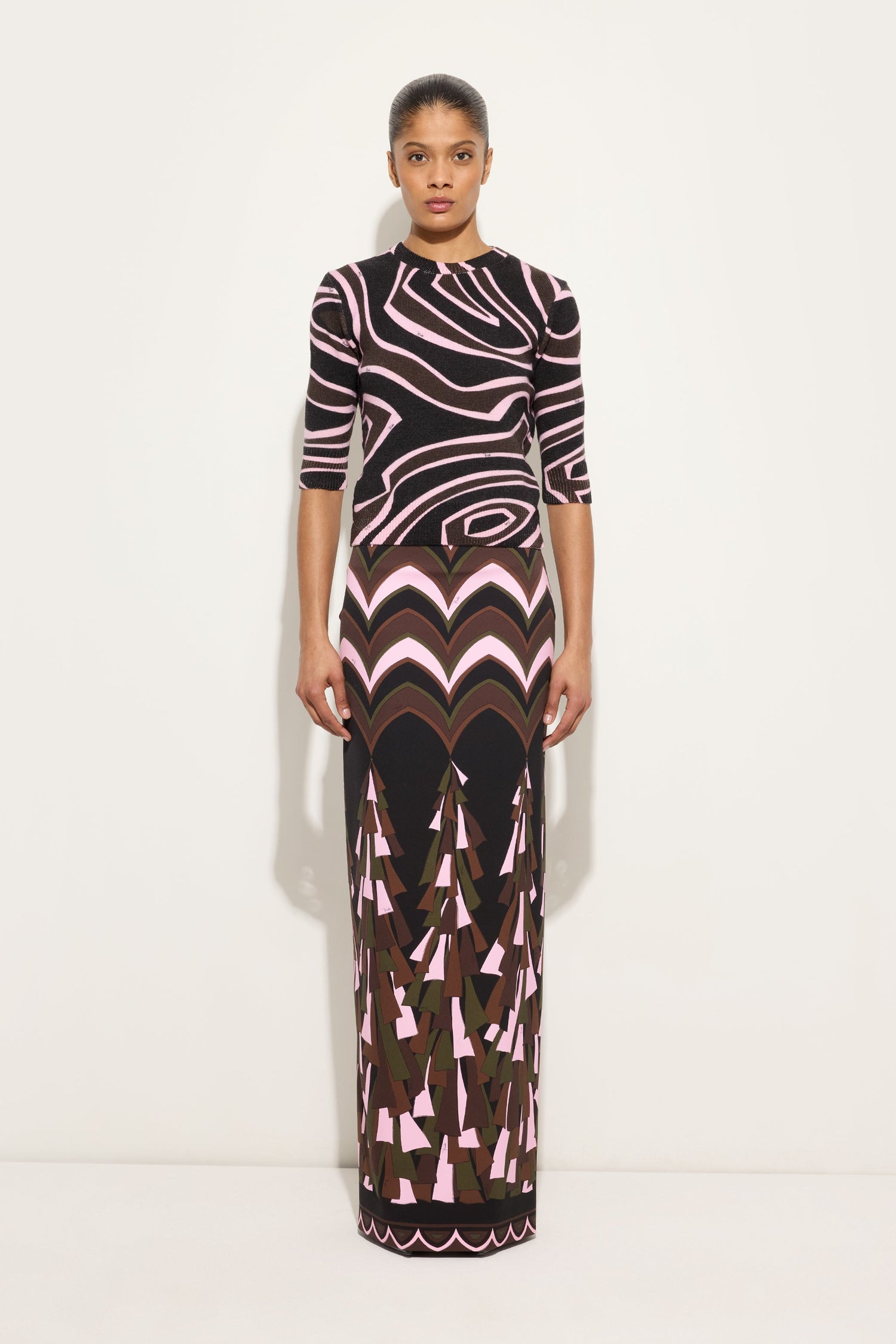 Gonna in Tecno Couture in Stampa Baiadera