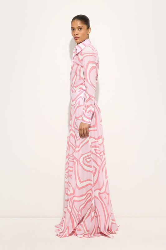 Labirinto Print Cotton Muslin Skirt