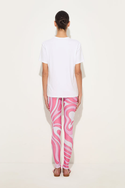Leggings in Stampa Marmo