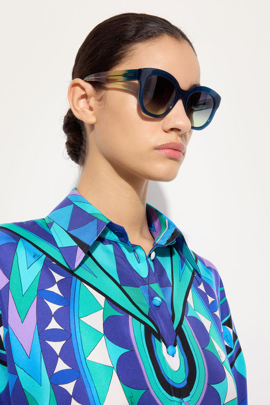 Faded Oversized Sunglasses