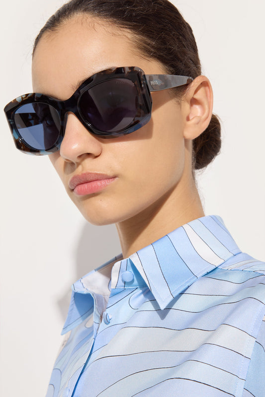 Pucci Bold Rectangular Sunglasses