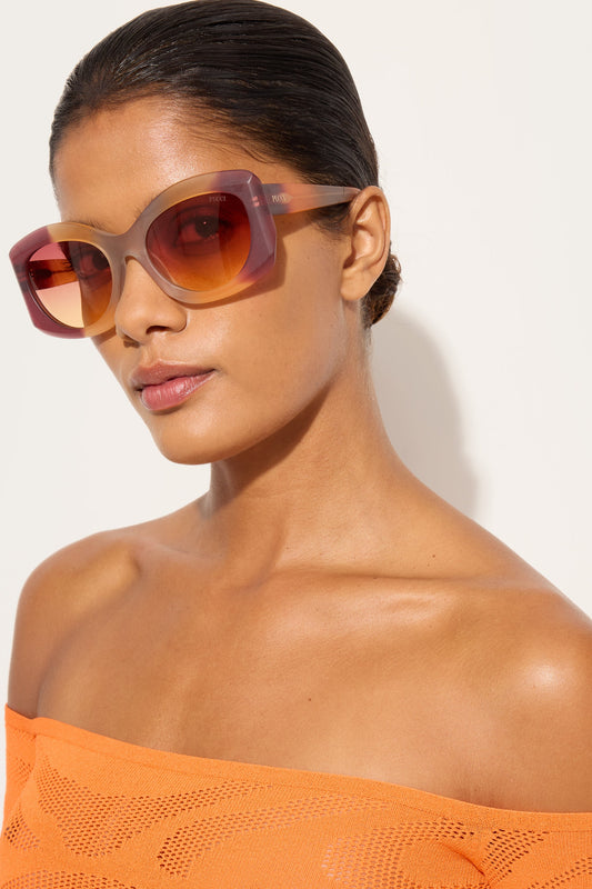 Pucci Bold Rectangular Sunglasses