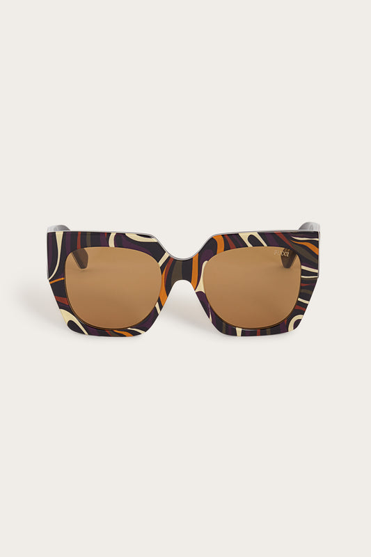 Pucci Printed Oversized Geometric Sunglasses