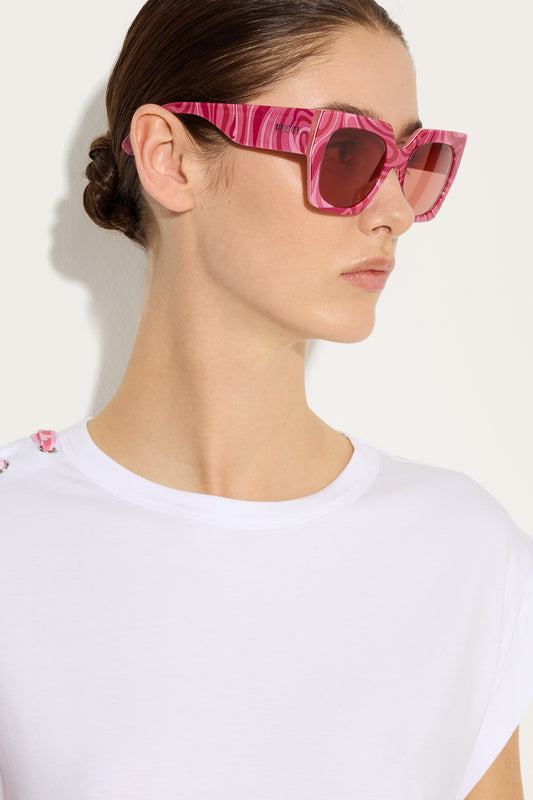 Pucci Printed Oversized Geometric Sunglasses
