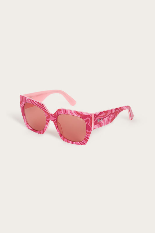 Pucci Printed Oversized Geometric Sunglasses