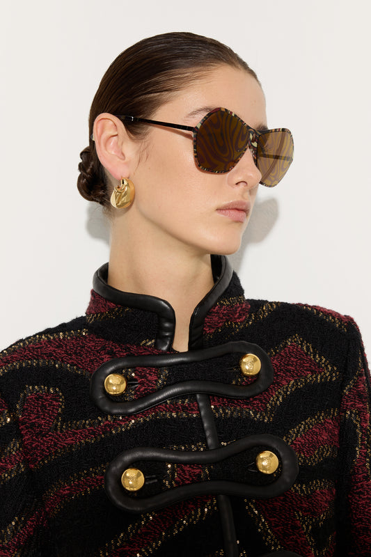 Pucci Printed Oversized Sunglasses