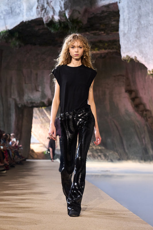 Marmo Embroidered Bootcut Trousers