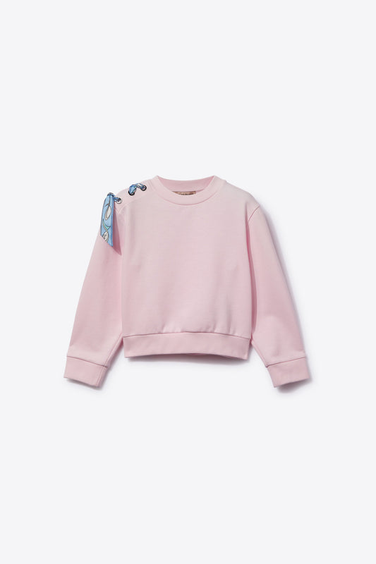 Pesci-Print Cotton Sweatshirt