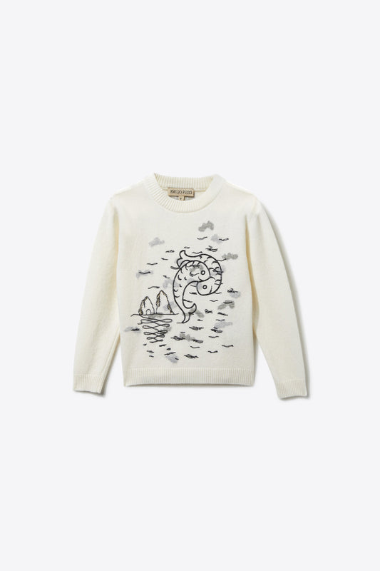 Pucci P-Embroidered Wool Sweater