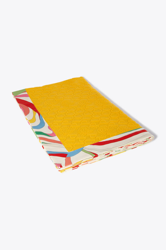 Marmo-Print Logo-Jacquard Towel