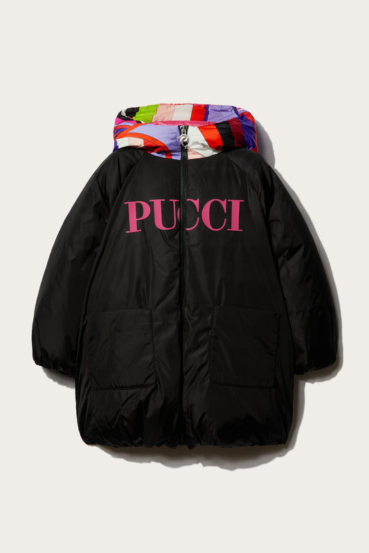 Logo-Print Puffer Jacket