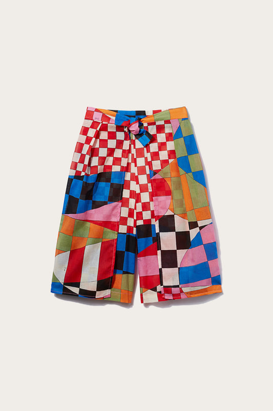 Giardino-Print Shorts