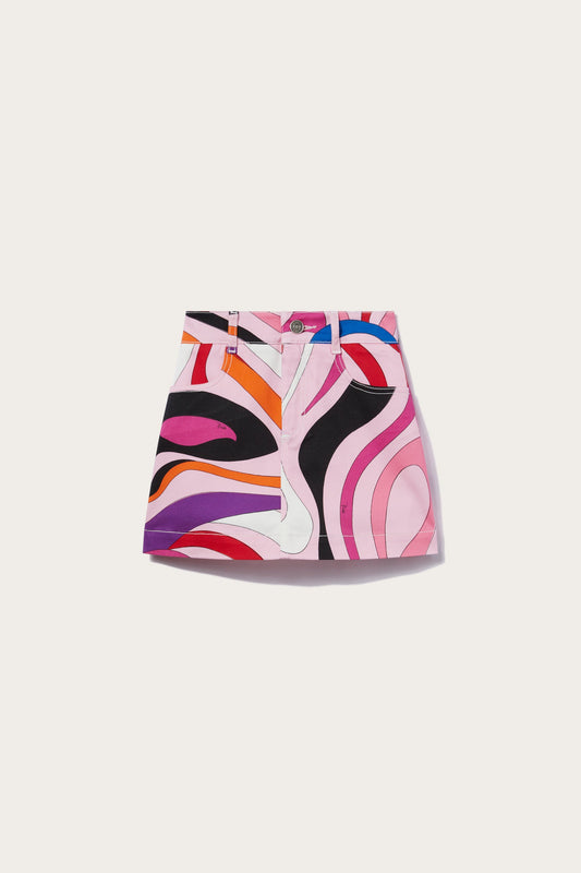 Marmo-Print Skirt