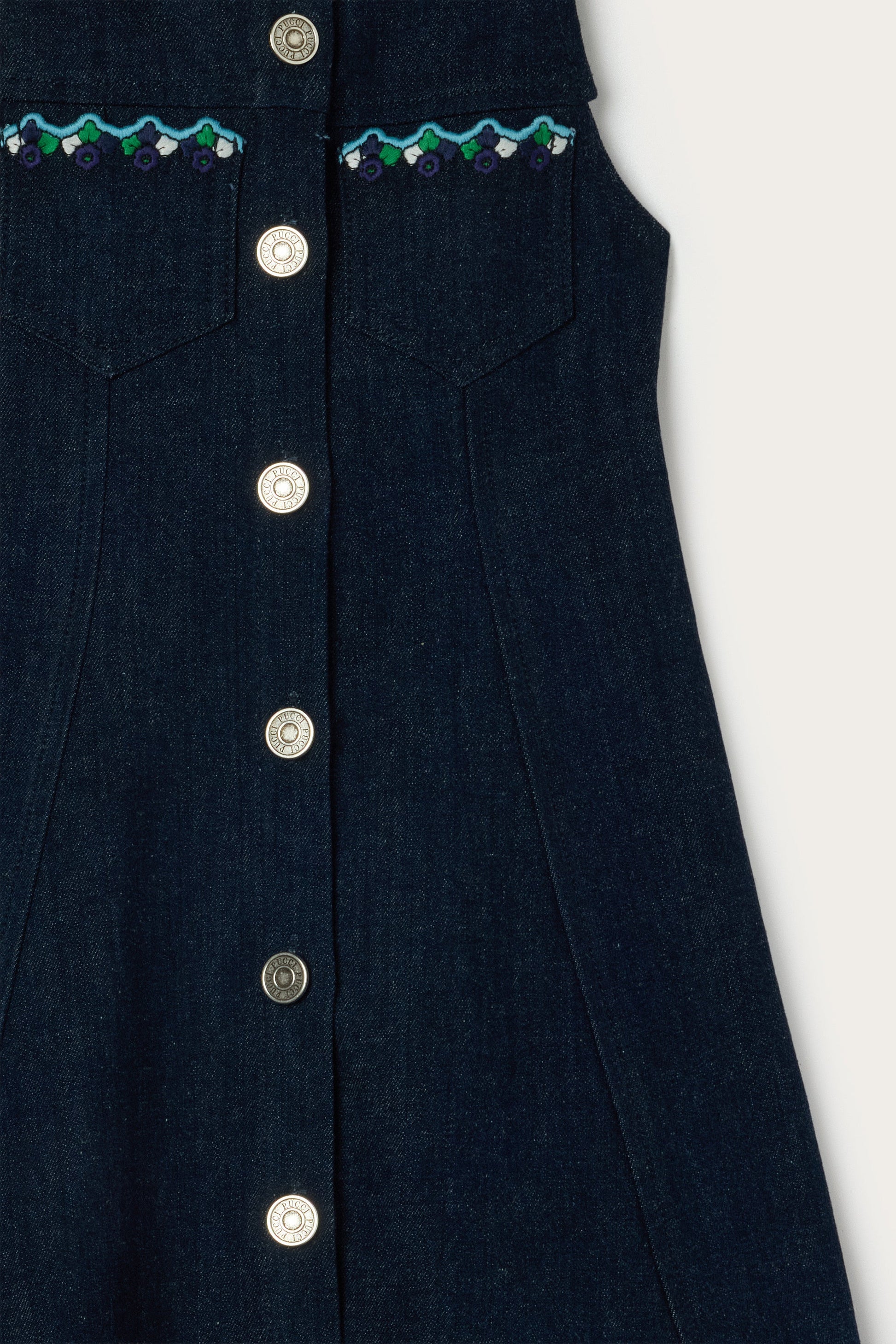 pucci denim dress Denim Dress with Applications PUCCI
