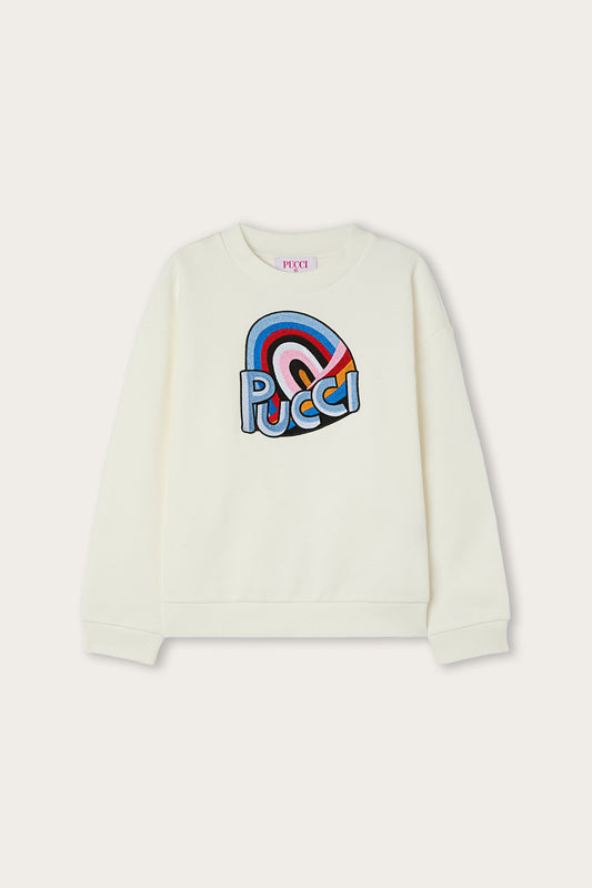 Sweatshirt with Iride Print