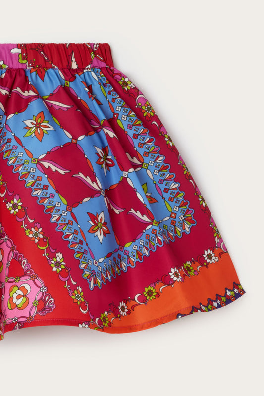Festa Print Swirl Skirt