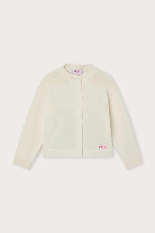 Cardigan with Printed Detail