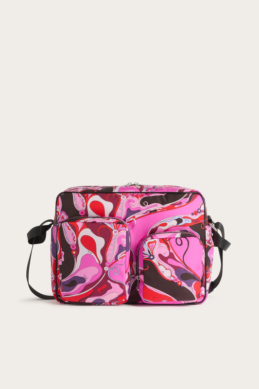 Borsa per Pannolini in Stampa Orchidee