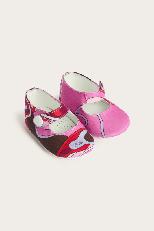 Ballerine Newborn in Stampa Orchidee