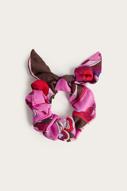Elastico Scrunchie in Stampa Orchidee
