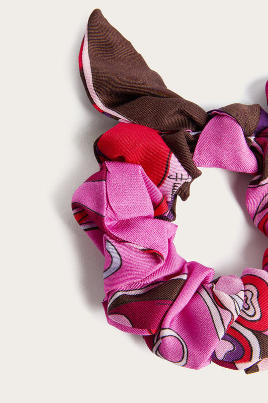 Elastico Scrunchie in Stampa Orchidee